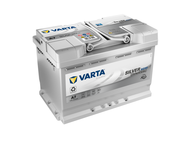 Varta A7 - Autobatterie Silver Dynamic AGM 12V / 70Ah / 760A