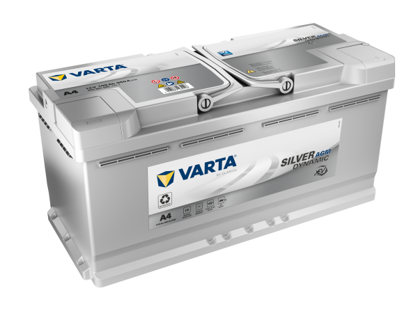 Varta A4 - Autobatterie Silver Dynamic AGM 12V / 105Ah / 950A