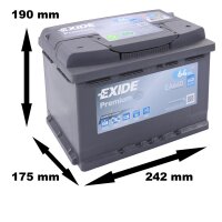 Exide EA640 Premium Carbon Boost Starterbatterie 12 V 64...