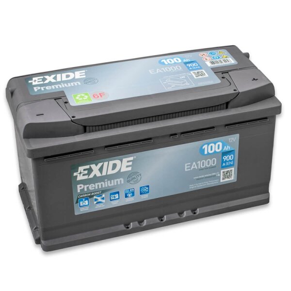 Exide EA1000 Premium Superior Power Starterbatterie 12 V 100 Ah 900 A (EN)