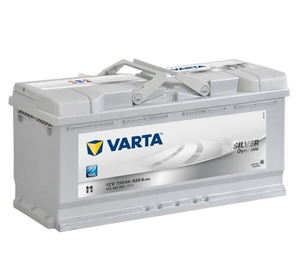 Varta I1 - Starterbatterie Silver Dynamic 12V / 110Ah / 920A