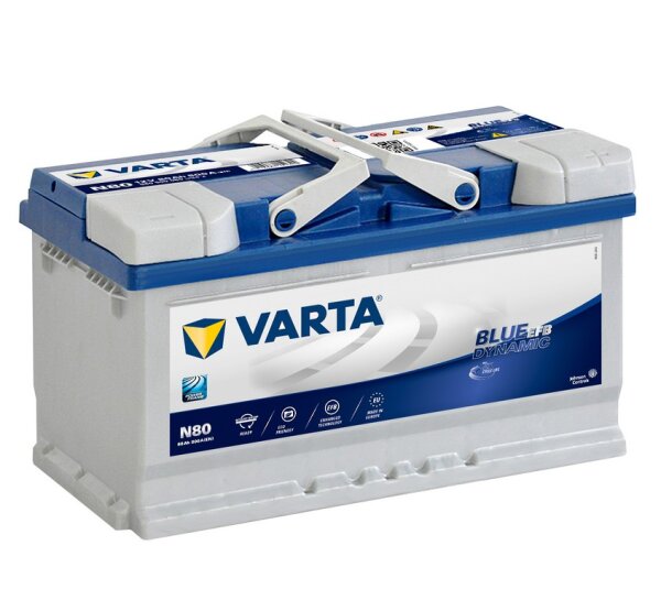 Varta N80 - Starterbatterie Blue Dynamic EFB 12V / 80Ah / 800A