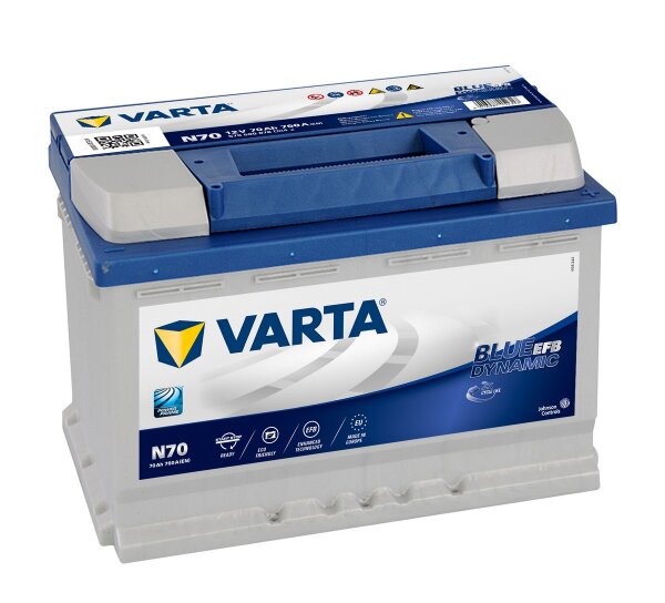 Varta N70 - Starterbatterie Blue Dynamic EFB 12V / 70Ah / 760A