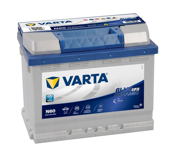 Varta N60 - Starterbatterie Blue Dynamic EFB 12V / 60Ah / 640A